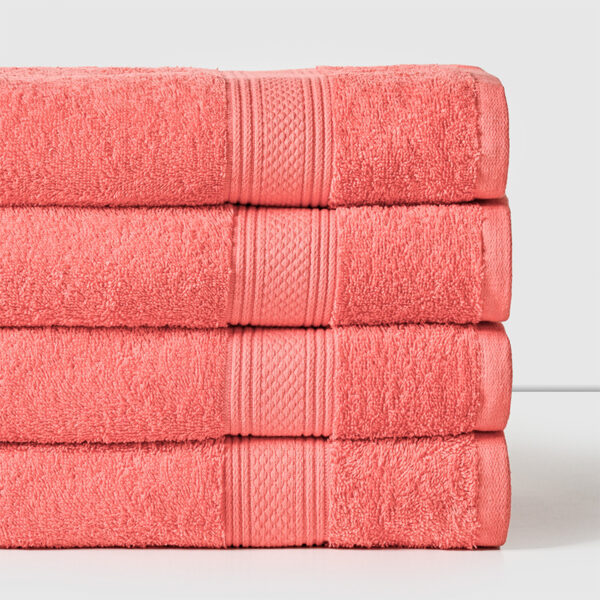 Toalla de Baño 100% Algodón 450 grs. 70x140 cm / Rosado - American Family by Cannon - Imagen 2