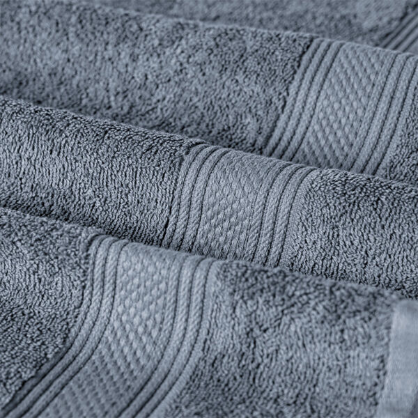 Toalla de Mano 100% Algodón 450 grs. 45x80 cm / Gris - American Family by Cannon - Imagen 3