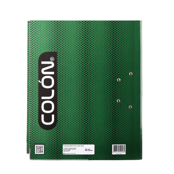 Archivador Oficio Ancho Colores Verde  - Colon - Imagen 2