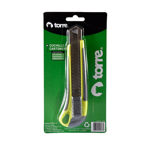 Cuchillo Cartonero Grande C/Riel-Goma - Torre