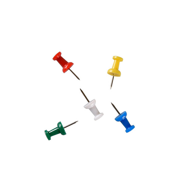 Caja Push Pins Jumbo Colores Surtidos 100 und - Torre - Imagen 3