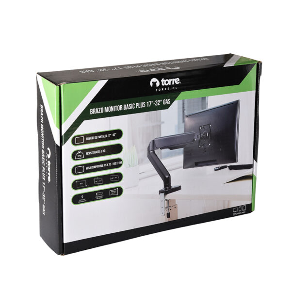 Brazo Para Monitor de 17" a 32" Basic Plus Gas - Torre - Imagen 2