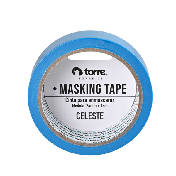 Cinta Masking Celeste 24mm. x18m. – Torre - Imagen 2
