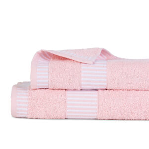 Set 2 Toallas Egyptia 460gr. 45x90 + 70x140 cms. / Rosado - Mashini