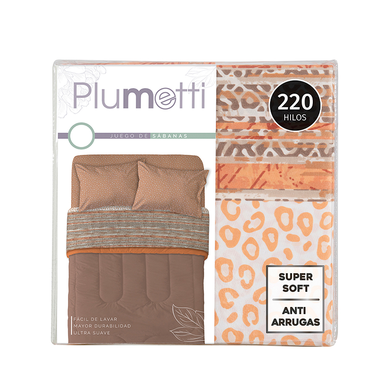Sábana Microfibra 1.5 Plazas / Tamarindo - Plumetti - Imagen 4