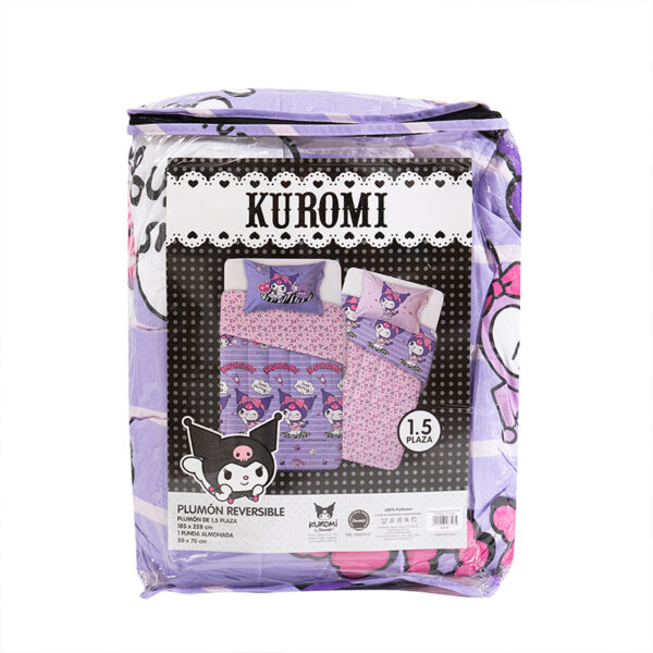Plumón Plumón Reversible Microfibra 1.5 plazas / Kuromi Coqueta - Mashini - Imagen 3