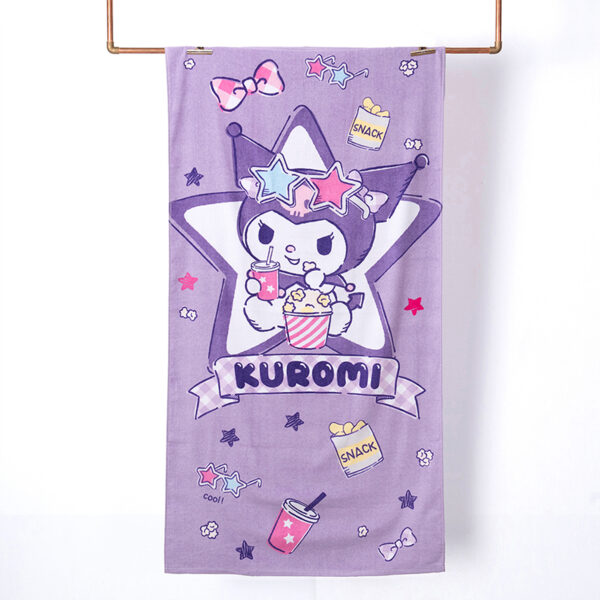 Toalla de Playa 70x140cm. / Kuromi Popcorn - Mashini