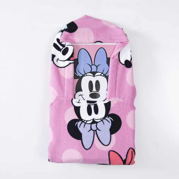Toalla de Playa con Capucha 60x120cm. / Minnie Faces - Mashini - Imagen 3