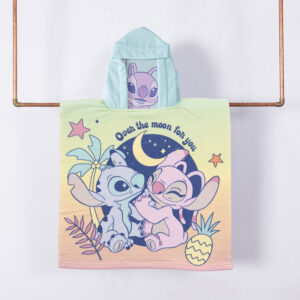 Toalla de Playa con Capucha 60x120cm. / Stitch Moon - Mashini