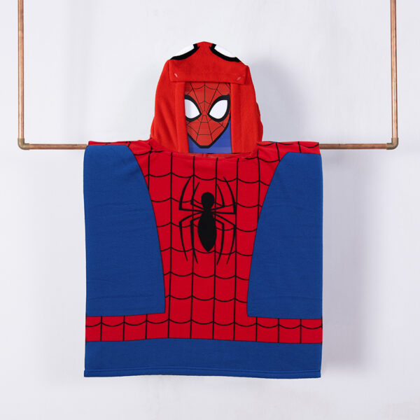 Toalla de Playa con Capucha 60x120cm. / Spiderman Ojos - Mashini