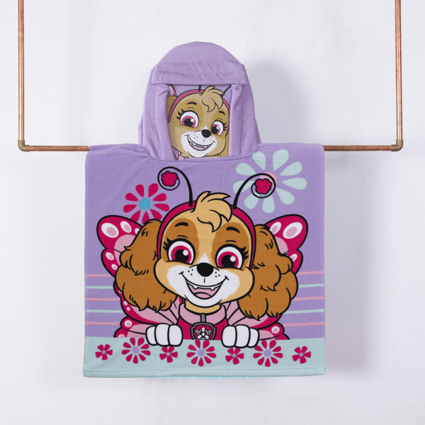 Toalla de Playa con Capucha 60x120cm. / Paw Patrol Mariposa - Mashini