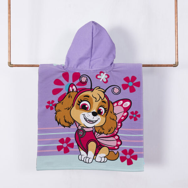 Toalla de Playa con Capucha 60x120cm. / Paw Patrol Mariposa - Mashini - Imagen 2