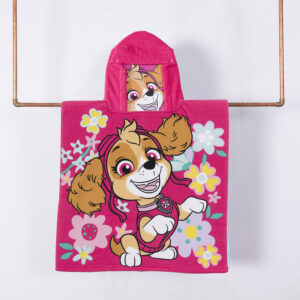 Toalla de Playa con Capucha 60x120cm. / Paw Patrol Primavera - Mashini