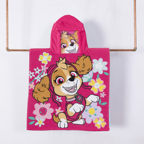 Toalla de Playa con Capucha 60x120cm. / Paw Patrol Primavera - Mashini