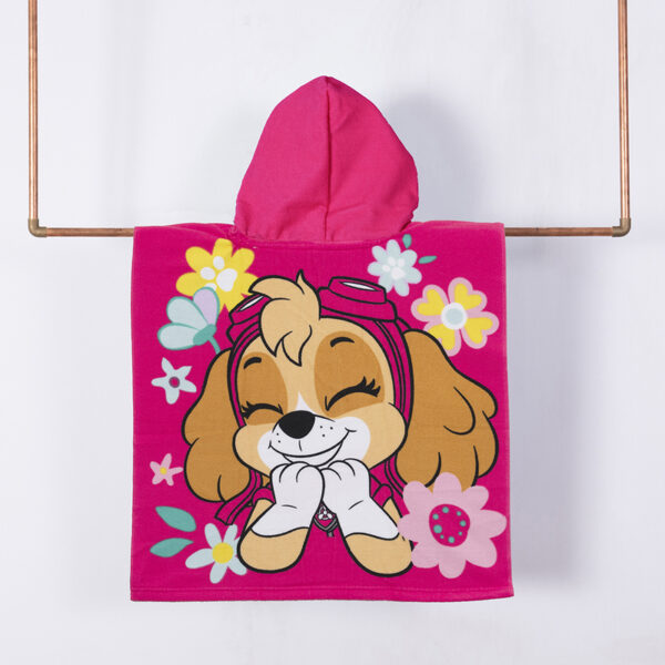 Toalla de Playa con Capucha 60x120cm. / Paw Patrol Primavera - Mashini - Imagen 2
