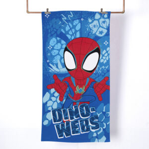 Toalla de Playa 70x140 cm + Bolso / Spiderman Dino - Mashini