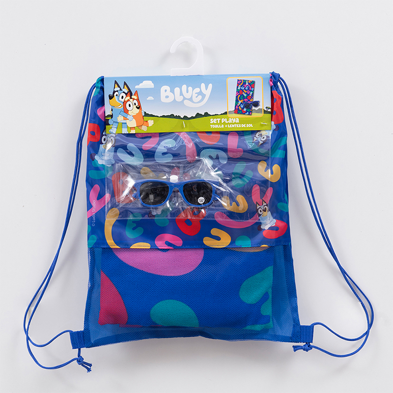 Set Toalla 70x140 cm. + Lentes de Sol / Bluey Letras - Mashini - Imagen 4