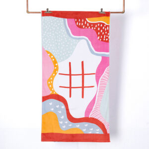 Toalla de Playa 70x150 cm. / Gato Rosado - Mashini