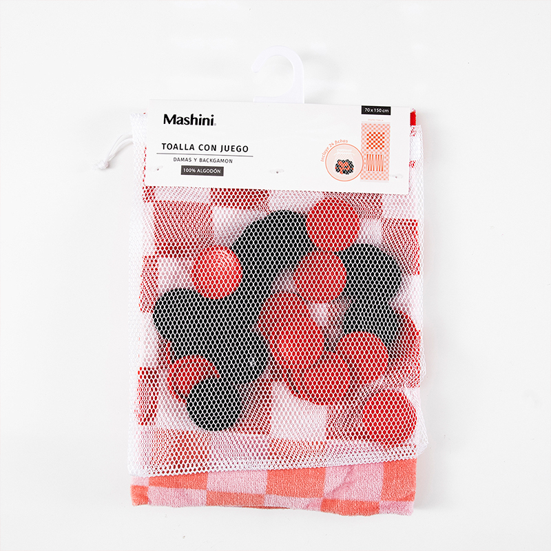 Toalla de Playa + Juego 70x150 cm. / Dama Rosado - Mashini - Imagen 3