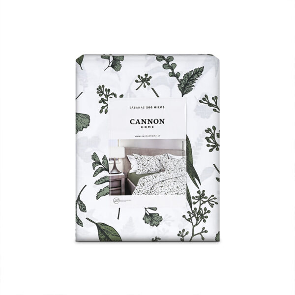 Juego de Sábanas Estampadas 200 Hilos 2.5 Plazas / Greenery - Cannon - Imagen 3