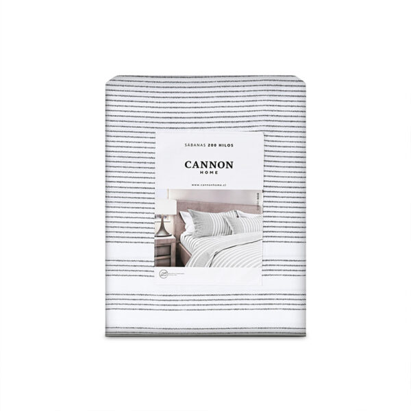 Juego de Sábanas Estampadas 200 Hilos 2.5 Plazas / Noir - Cannon - Imagen 3