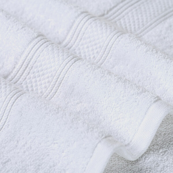 Toalla de Baño 100% Algodón 450 grs. 70x140 cm / Blanco - American Family by Cannon - Imagen 3