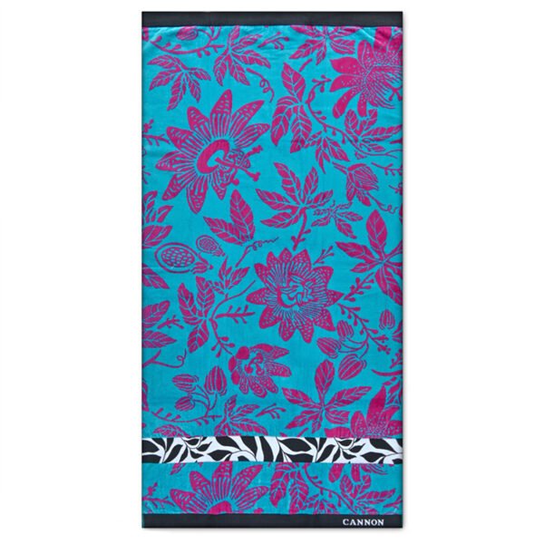 Toalla de Playa 420gr. 80x160 cm. Jacquard / Trópico - Cannon