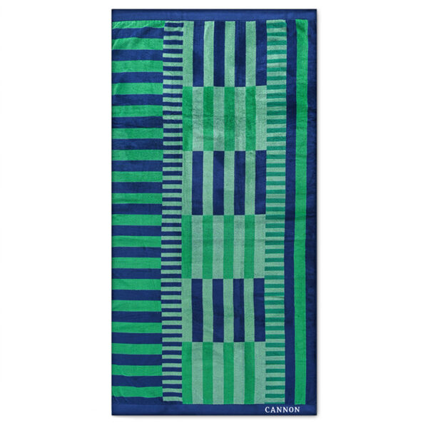 Toalla de Playa 420gr. 80x160 cm. Jacquard / Esmeralda - Cannon