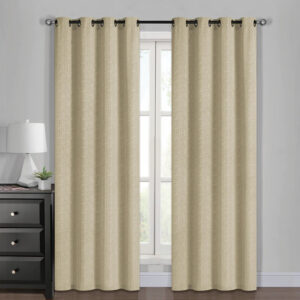 Set Cortinas Multitono 140x220cm. PolyCotton / Beige - Jovial