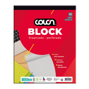 Block Carta Mat. 7mm. BO-32/80" - Colon