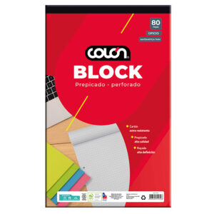 Block Oficio Mat. 7mm. BO-32/80" - Colon