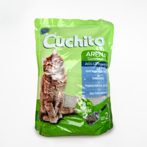 Arena Aglutinante para Gato 2 Kg / Manzana - Cuchito