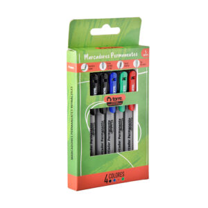 Marcador Permanente Retráctil 5 Unidades. Colores - Torre