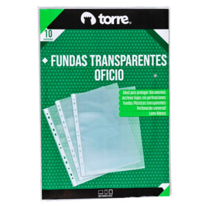 Fundas Transparentes Tamaño Oficio 10 und. - Torre