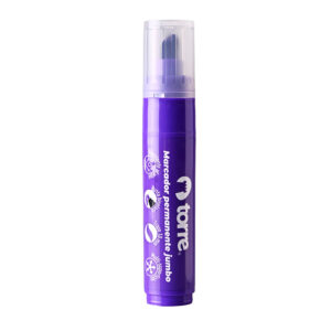 Marcador Permanente Punta Biselada 10 mm. / Morado - Torre
