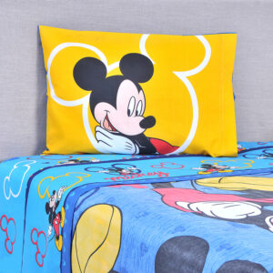 Juego Sábana Microfibra Single / Mickey Blink Blue - Mashini