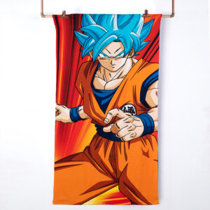 Toalla de Playa 70x140 cm + Bolso / Dragon Ball Luces - Mashini