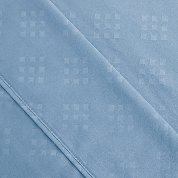 Sábana Microfibra Embossed 2.5 Plazas / Celeste - Plumetti - Imagen 2