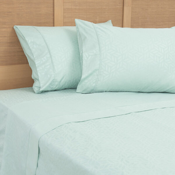 Sábana Microfibra Embossed 2.5 Plazas / Verde - Plumetti - Imagen 3