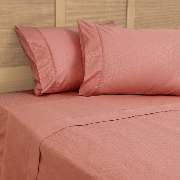 Sábana Microfibra Embossed 2.5 Plazas / Terracota - Plumetti - Imagen 3