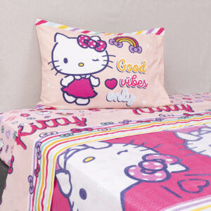 Juego Sábana Microfibra Single / Hello Kitty Sparkle - Mashini