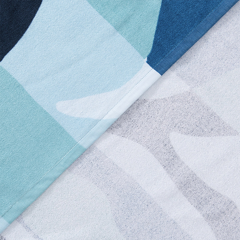 Toalla de Playa Algodón Velour 70x150cm. / Marine - Mashini - Imagen 2