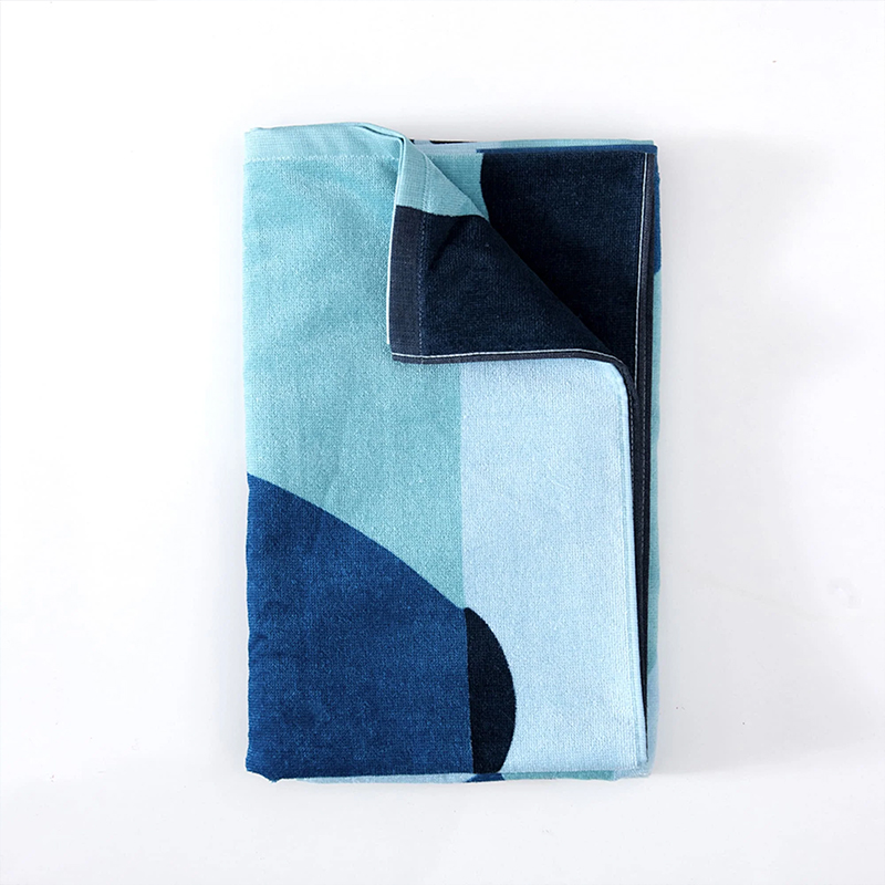 Toalla de Playa Algodón Velour 70x150cm. / Marine - Mashini - Imagen 3