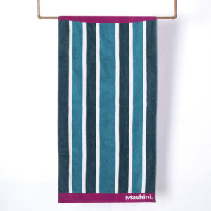Toalla de Playa Jacquard 75x150 cm / Turquoise - Mashini