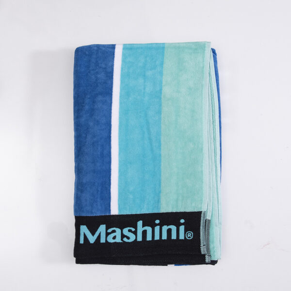 Toalla de Playa Jacquard 80x160cm. / Blue Lines - Mashini - Imagen 3