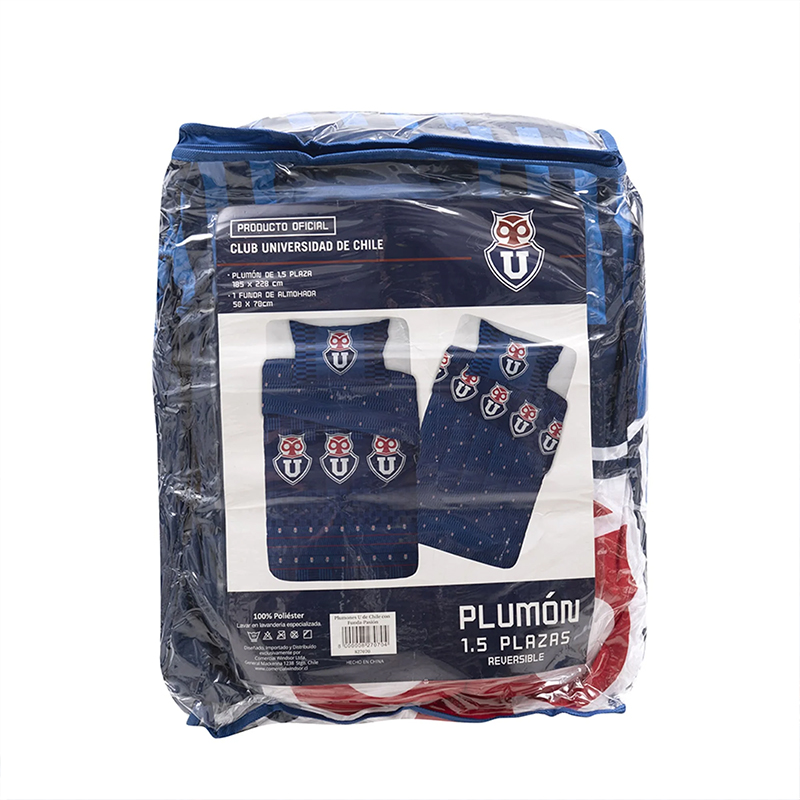 Plumón Reversible Microfibra 1.5 plazas / U de Chile Pasión - Mashini - Imagen 3