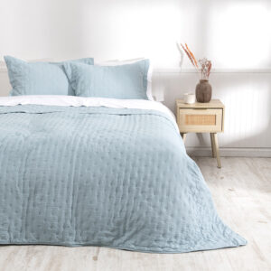 Quilt Ultra Sevilla MF 3 Plazas / Celeste - Mashini