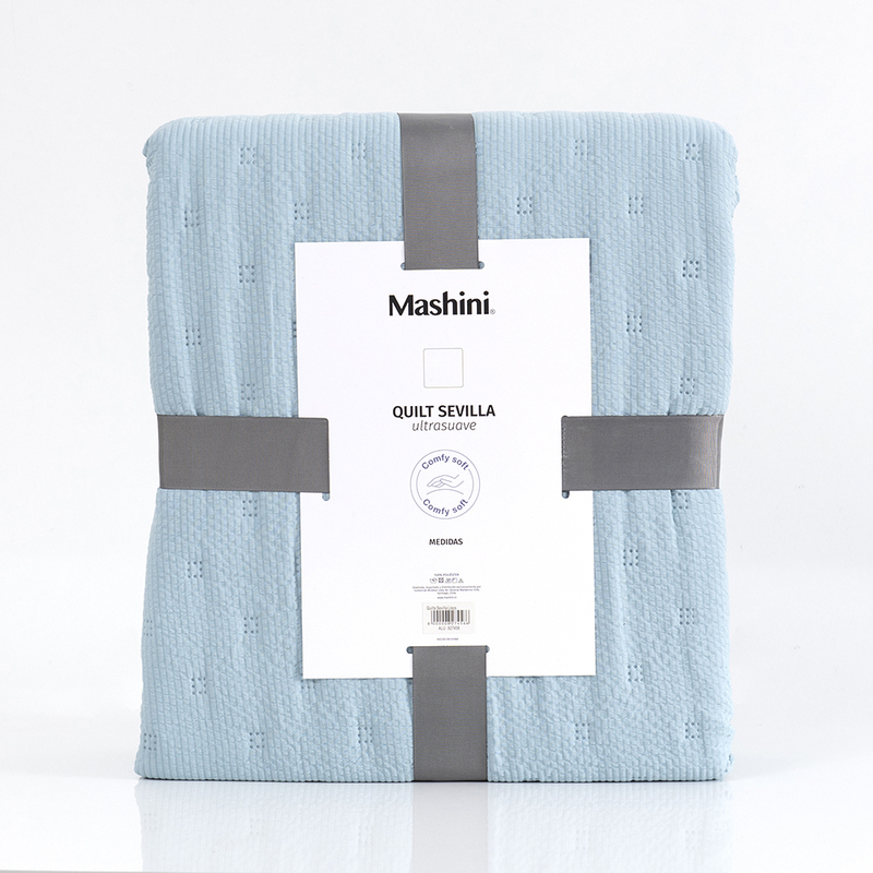 Quilt Ultra Sevilla MF 3 Plazas / Celeste - Mashini - Imagen 5