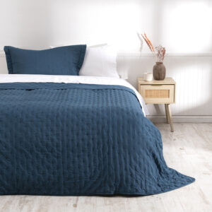 Quilt Ultra Sevilla MF 1.5 Plazas / Azul - Mashini