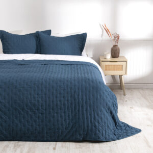 Quilt Ultra Sevilla MF 2.5 Plazas / Azul - Mashini